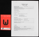 2003 Matchbox Twenty Concert Notes and Working Pass (Lot of 3)