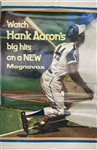 1974 Hank Aaron Magnavox In Store 24" x 36" Advertising Poster