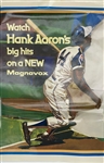 1974 Hank Aaron Magnavox In Store 24" x 36" Advertising Poster