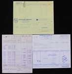 1981 Hank Aaron Milwaukee Brewers Signed Pfister Hotel Invoice (JSA)