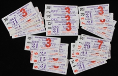 1976 Northwestern University vs Marquette University Basketball Game Ticket Stubs ( Lot of 31)