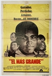1977 Muhammad Ali The Greatest "El Mas Grande" 27" x 41" Spanish Language Movie Poster (Troy Kinunen Collection) 