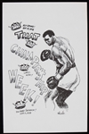 1978 Muhammad Ali Leon Spinks World Heavyweight Championship Title Bout 5.5" x 8.5" Top Rank Postcard  (Troy Kinunen Collection)