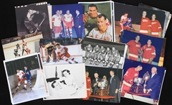 1980's-2000's Gordie Howe Detroit Red Wings 8 x 10 Photo Collection - Lot of 220+