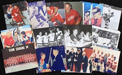 1980's-2000's Gordie Howe Detroit Red Wings 8 x 10 Photo Collection - Lot of 220+