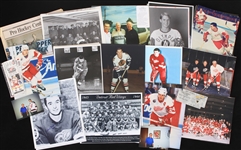 1980's-2000's Gordie Howe Detroit Red Wings 8 x 10 Photo Collection - Lot of 220+