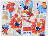 1973-78 Six Million Dollar Man The Bionic Man 39" x 55" Curtains - Lot of 2