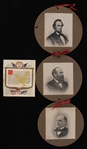 1880s-1900s Presidental Memoriabilia featuring Abraham Lincoln, Andrew Johnson, and James Garfield (Lot of 2)