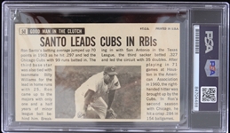 1964 Ron Santo Chicago Cubs Signed Topps Giants Baseball Trading Card (PSA Slabbed Authentic)