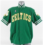 1988-89 Boston Celtics Shooting Shirt #33 written on tag (MEARS LOA) 
