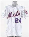 2000 Rickey Henderson New York Mets Home Jersey (MEARS LOA)