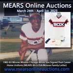 1982-83 Minnie Minoso Chicago White Sox Signed Post Career Home Uniform (MEARS A9.5/JSA/Minoso Family Letter)