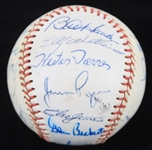 1971 Chicago Cubs Team Signed ONL Feeney Baseball w/ 24 Signatures Including Leo Durocher, Ernie Banks, Ron Santo & More (*Full JSA Letter*)
