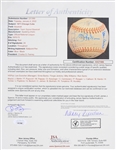 1971 Chicago Cubs Team Signed ONL Feeney Baseball w/ 24 Signatures Including Leo Durocher, Ernie Banks, Ron Santo & More (*Full JSA Letter*)
