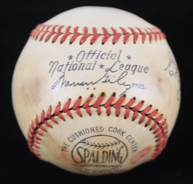 1947-55 Spalding ONL Giles Official Western League Edwin Johnson Baseball (MEARS LOA)