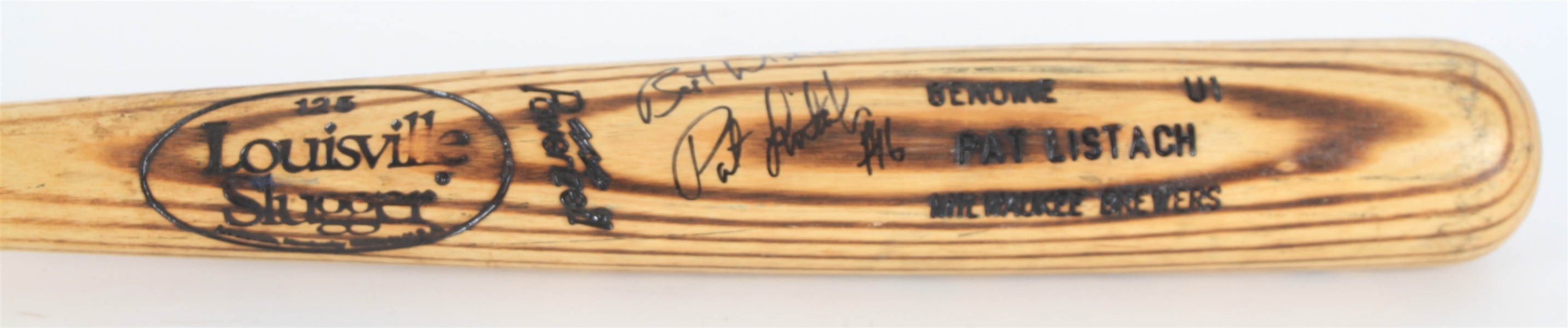 1992-95 Pat Listach Milwaukee Brewers Signed Louisville Slugger Professional Model Game Used Bat (MEARS LOA/JSA) 