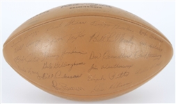 1966 Green Bay Packers Super Worlds Champs Facsimile Team Signed Pete Rozelle The Duke Football