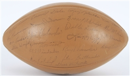 1966 Green Bay Packers Super Worlds Champs Facsimile Team Signed Pete Rozelle The Duke Football