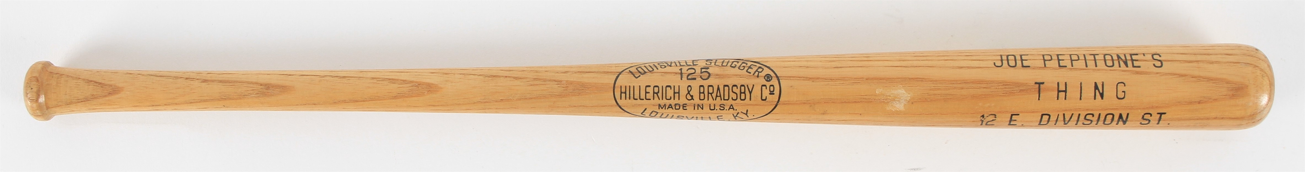 1970s Joe Pepitones The Thing Nightclub 16" H&B Louisville Slugger Mini Bat