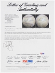 1920s Babe Ruth / Lou Gehrig New York Yankees Ultimate Signed Baseball Display 46 x 30 x 7 (PSA/DNA)
