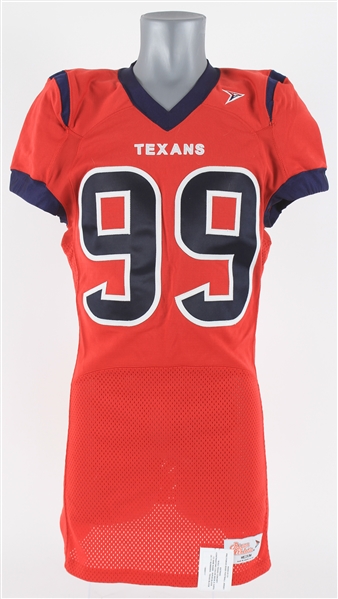 2000s JJ Watt Houston Texans #99 Ripon Athletics Salesman Sample/Prototype Football Jersey (MEARS LOA)