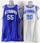 1990s Connecticut Skyhawks USBL Game Worn Jerseys - Lot of 2 (MEARS LOA)