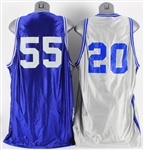 1990's Connecticut Skyhawks USBL Game Worn Jerseys - Lot of 2 (MEARS LOA)