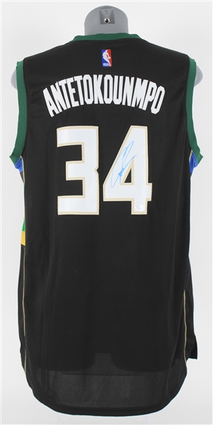 2020s Giannis Antetokounmpo Milwaukee Bucks Signed Swingman Jersey (*JSA*)