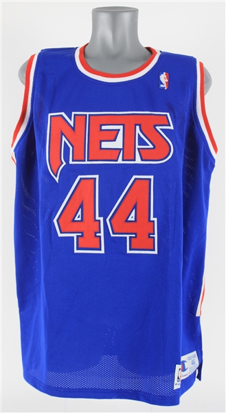 1992-93 Derrick Coleman New Jersey Nets Signed Jersey (JSA)