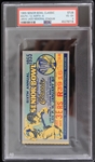 1955 Alan Amache Senior Bowl Classic Ticket Stub (PSA Slabbed)