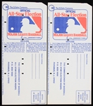 1978 MLB All Star Mail in Ballots (Lot of 2)