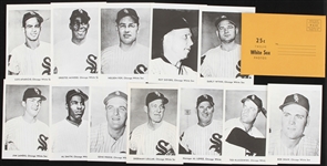 1950s-1960s Chicago White Sox and San Francisco Giants 5x7 Black and White Photos Featuring Willie McCovey Willie Mays Gene Freese Early Wynn Nelson Fox and More (Lot of 26)