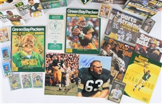 1980s-2000s Green Bay Packers Yearbooks, Trading Cards, Photos & more (Lot of 90+)