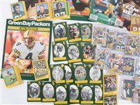 1980s-2000s Green Bay Packers Yearbooks, Trading Cards, Photos & more (Lot of 90+)