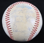 1977 Milwaukee Brewers Team Signed OAL MacPhail Baseball w/ 20+ Signatures Including Robin Yount, Cecil Cooper, Sal Bando & More (JSA)