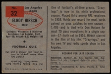 1954 Elroy Hirsch Los Angeles Rams Bowman Trading Card #32