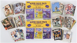 1990-91 Pro Set Football Trading Cards w/ Complete Set & 6 Unopened Packs