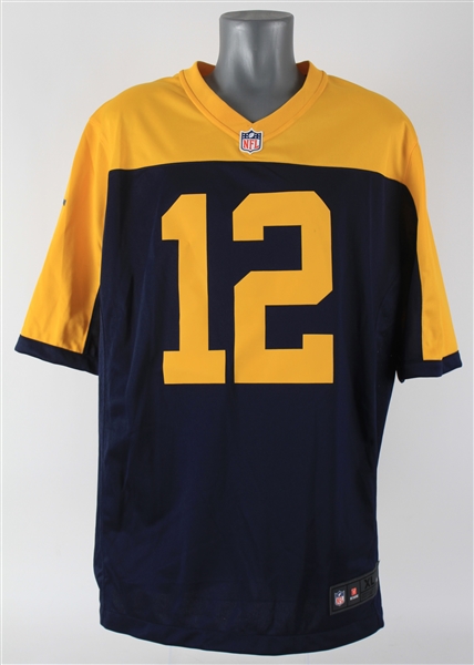 2012-2022 Aaron Rodgers Green Bay Packers Nike Retail Throwback Jersey