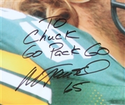 2000's Mark Tauscher Packers/Badgers Signed 20 x 24 Framed Photos - Lot of 2 (JSA)