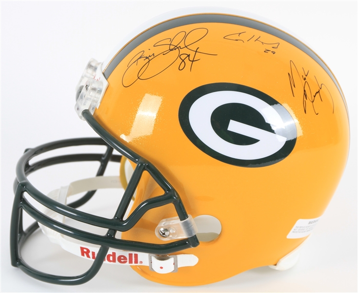 2000s Green Bay Packers Multi Signed Display Helmet w/ 7 Signatures Including Jerry Kramer, Dave Robinson, Gilbert Brown & More (JSA)