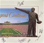 2000's Green Bay Packers Multi Signed 21 x 36 The Legend Continues Lithograph w/ 10 Signatures Including Jerry Kramer, Gilbert Brown, Greg Jennings & More (JSA)