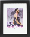 2018-19 Karl Anthony Towns Minnesota Timberwolves Signed 19" x 24" Framed Photo (*JSA*)