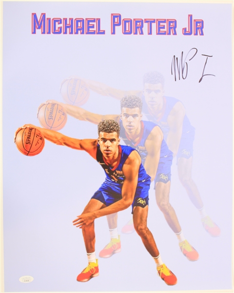 2020s Michael Porter Jr. Denver Nuggets Signed 16" x 20" Photo (*JSA*)