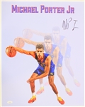 2020s Michael Porter Jr. Denver Nuggets Signed 16" x 20" Photo (*JSA*)