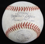 1953-65 Milwaukee Braves ONL Giles County Stadium Game Used Baseball (MEARS LOA)