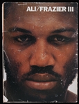 1975 Muhammad Ali Joe Frazier World Heavyweight Championship Title Bout Program (Troy Kinunen Collection)