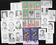 1960's-2000's Gordie Howe Detroit Red Wings Signed Flyer w/ Trading Cards, Menus and more (Lot of 50+)(JSA)