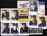 1990s-2000s Milwaukee Brewers Autographed Trading Card and Promotional 5x7 Photos Featuring Ben Sheets Bill Hall Dave Weathers Henry Blanco and More (Lot of 58) (JSA)