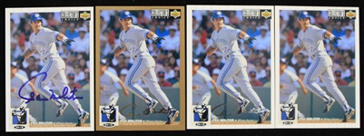 1994 Paul Molitor Toronto Blue Jays Autographed Upper Deck Trading Card #208 (Lot of 4) (JSA)