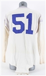 1960's Game Worn #51 Champion Durene Football Jersey w/ Crotch Strap